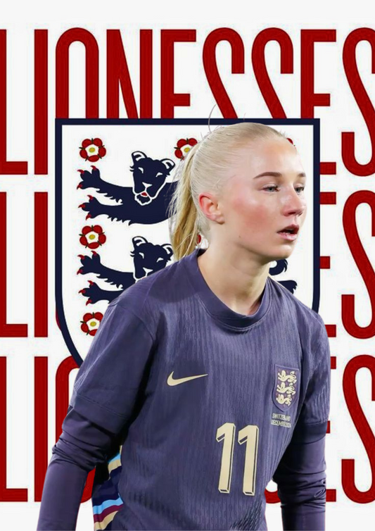 Laura Blindkilde Brown England Lionesses Poster